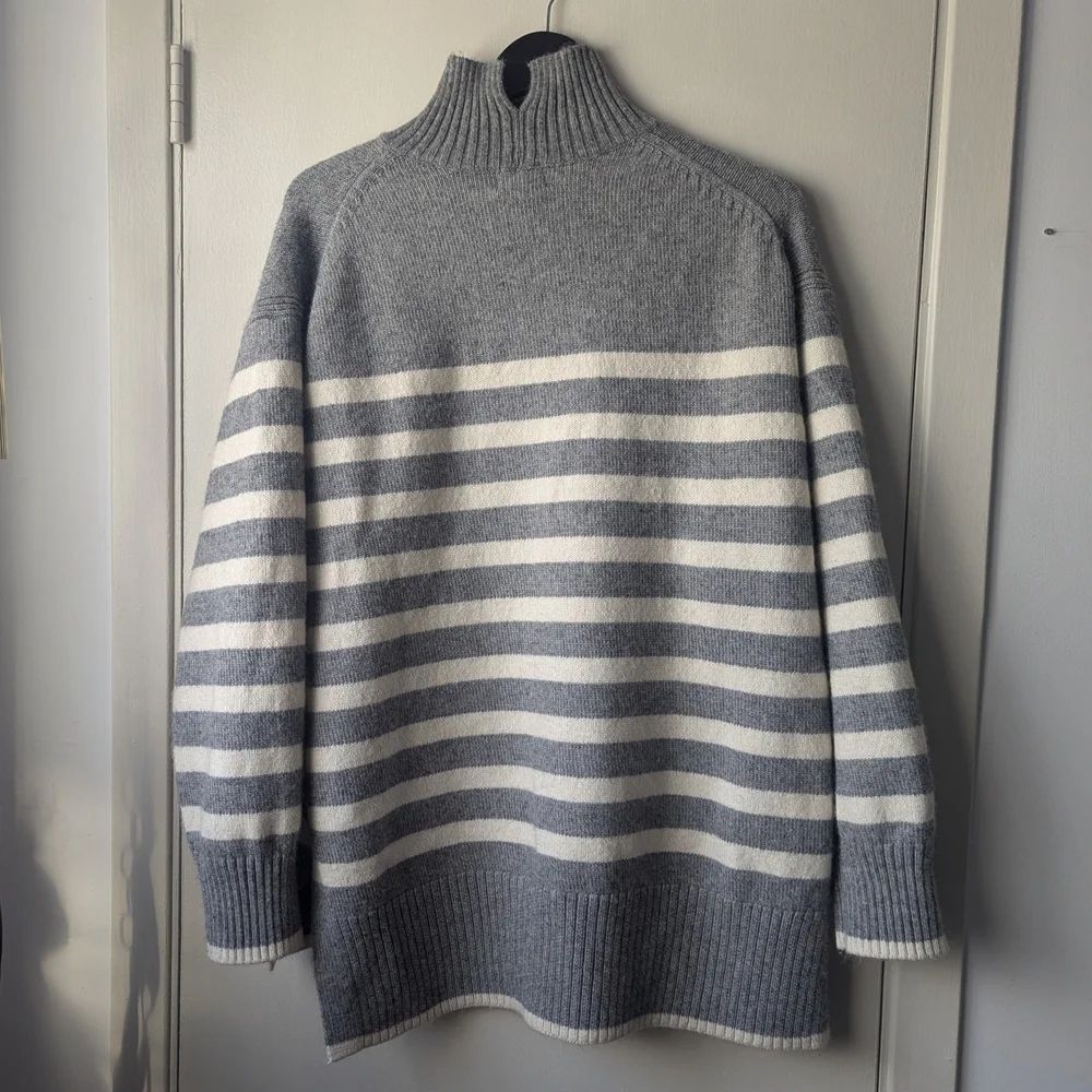 H&M Striped Mock Neck Sweater - Picture 2 of 6